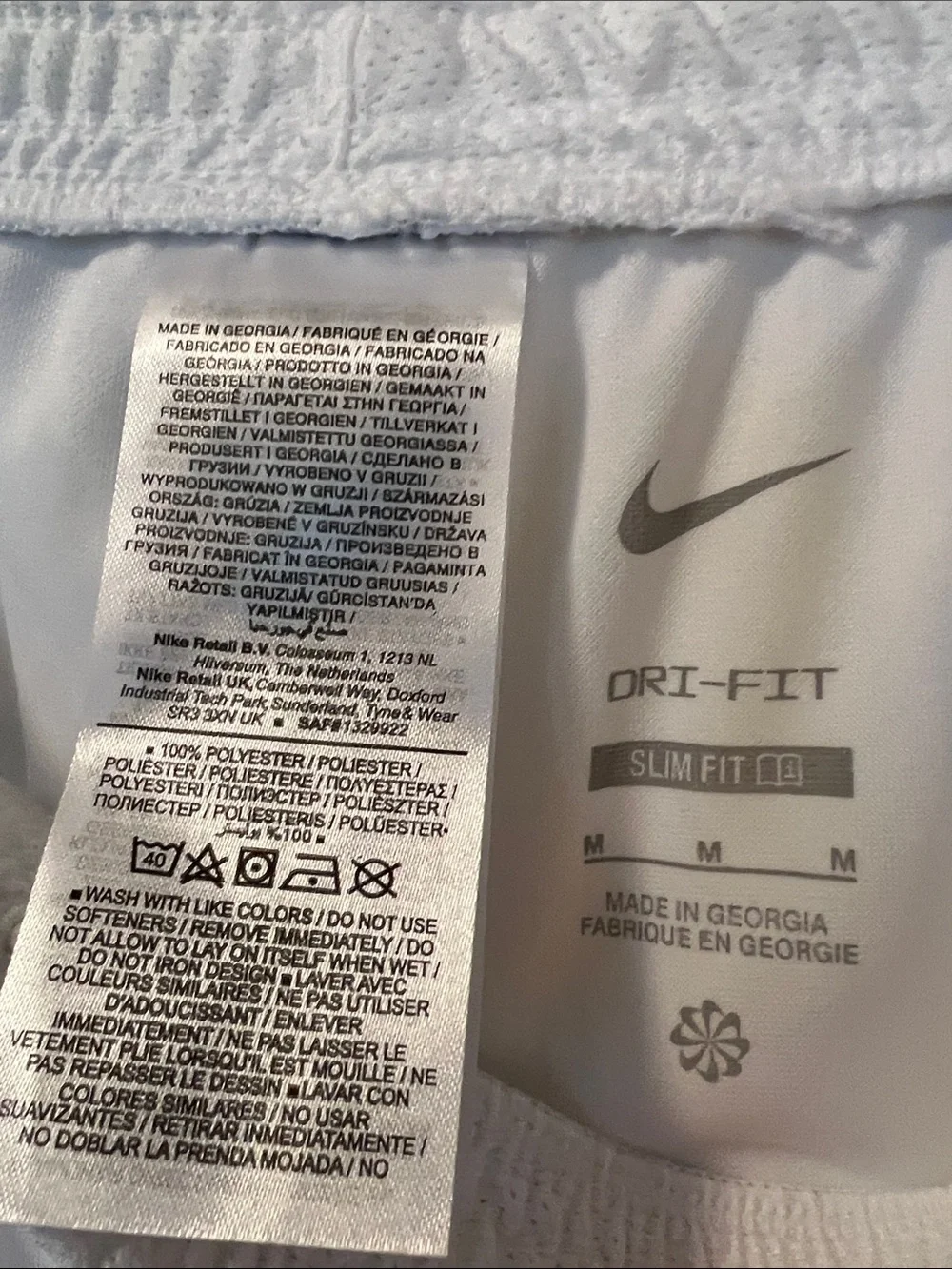 NWT Nike White Men's Training Shorts